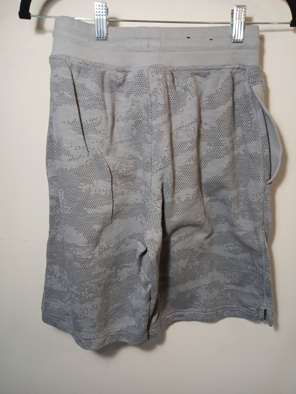 Under Armour Gray Perforated Camo Athletic Shorts - Picture 2 of 6
